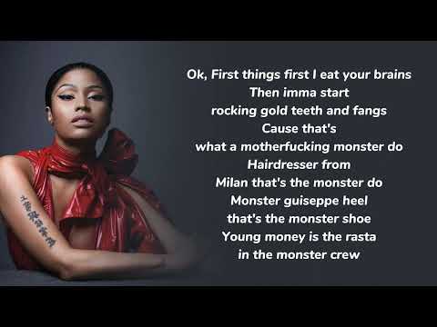 Monster - Nicki Minaj ( Nicki's verse ) Lyrics