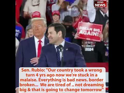 TRUMP: if Mexico not stop, I will impose a 25% tariff on everything; Marco Rubio & Sarah Huckabee