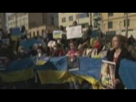 Protest in Athens over Russia attack on Ukraine