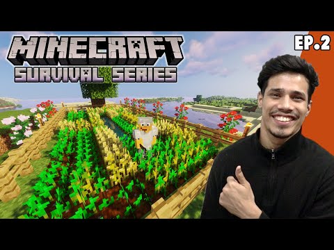 Our First Farm | Minecraft Survival Episode 2