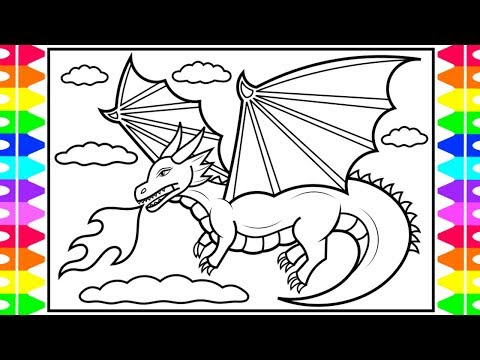 Coloring Sheets For Kids Dragon