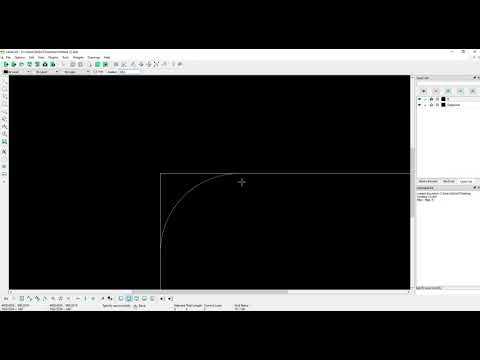 LibreCAD Tutorial - Raza/Radius - Fillet Command