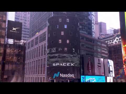 SpaceX debuts on the Nasdaq exchange