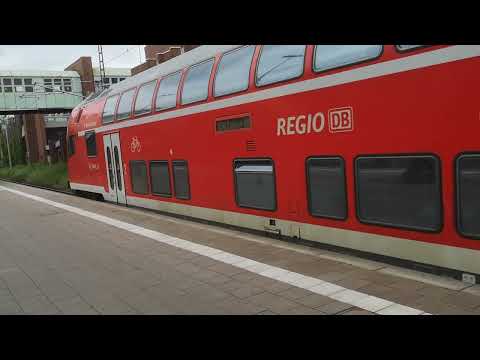 Bahnhof Ahrensburg Ausfahrt RE80 Richtung Hamburg Hbf