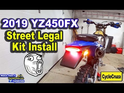 Making it Street Legal | 2019 Yamaha YZ450FX BUILD Part 2