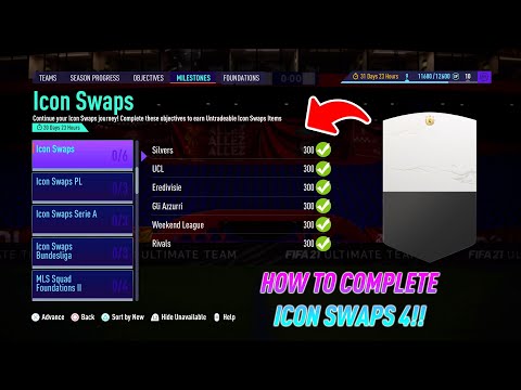 HOW TO COMPLETE ICON SWAPS 4 OBJECITVES QUICKLY!! - FIFA 21 Ultimate Team