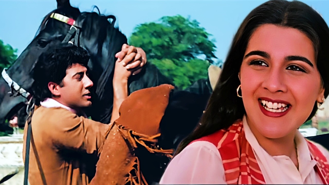 Ladki Ko Impress Karne Ke Liye Sunny Deol Ghode Se Bhid Gaye | Amrita Singh | Betaab Movie Scene