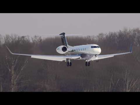 Winter Private Jet and GA Spotting at Trenton Mercer Airport