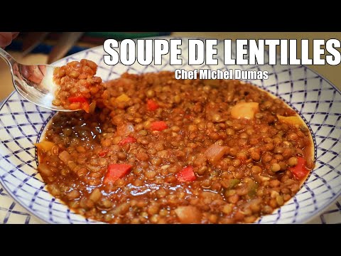 SOUPE DE LENTILLES RÉCONFORTANTE POUR L’HIVER | RECETTE RAPIDE, PAS CHÈRE ET FACILE