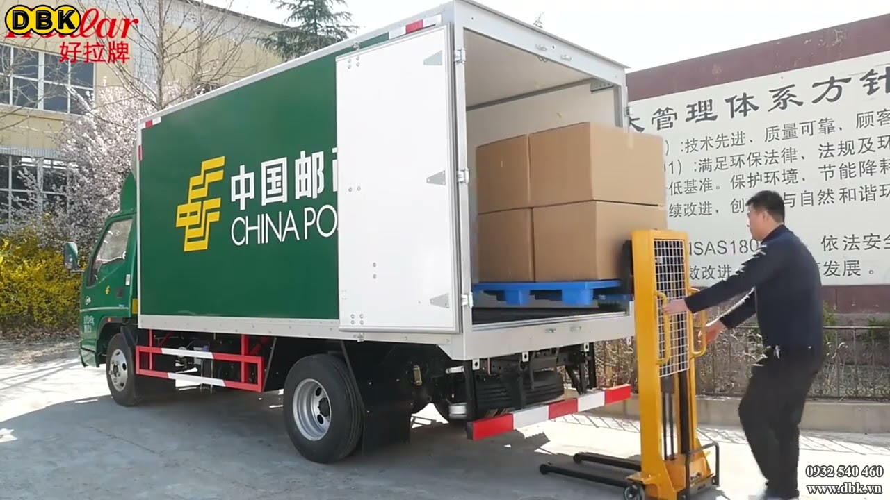 Video Xe nâng điện tự leo - Xe nâng điện tự leo 750kg - 1,3 mét