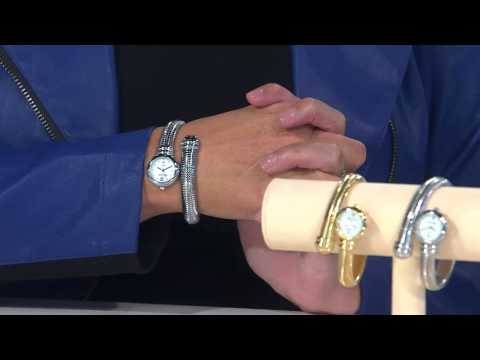 Joan Rivers Tubogas Coiled Wrap Watch with Jill Bauer