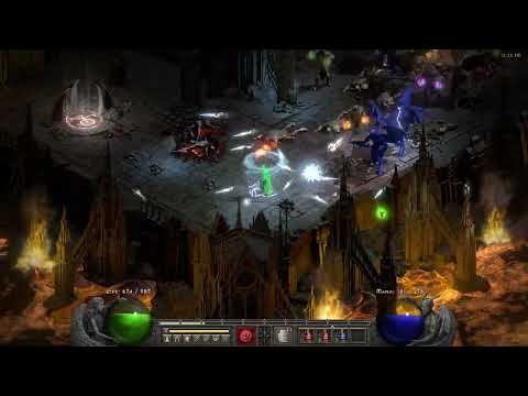 D2R Classic sorc orb & ts build + gameplay cs hell