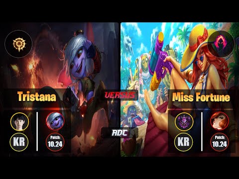 Doinb TRISTANA (ADC) [Press the Attack] VS MISS FORTUNE - Master KR Patch 10.24
