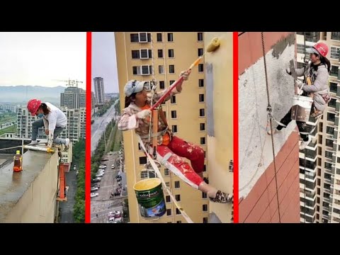 young girl with great tiling skills-ultimate tiling skills part 12