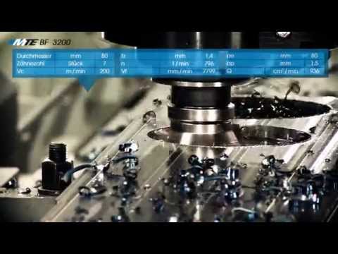 MTE Bettfraesmaschine - Schwerzerspanung Hochvorschub Ø 80