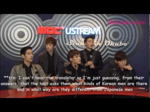 [ENG SUB] 121020 When Dalmatian talks about 나쁜 남자 @ MBC UStream Japan
