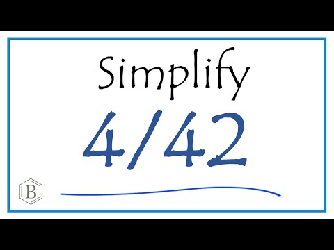 How to Simplify the Fraction 4/42