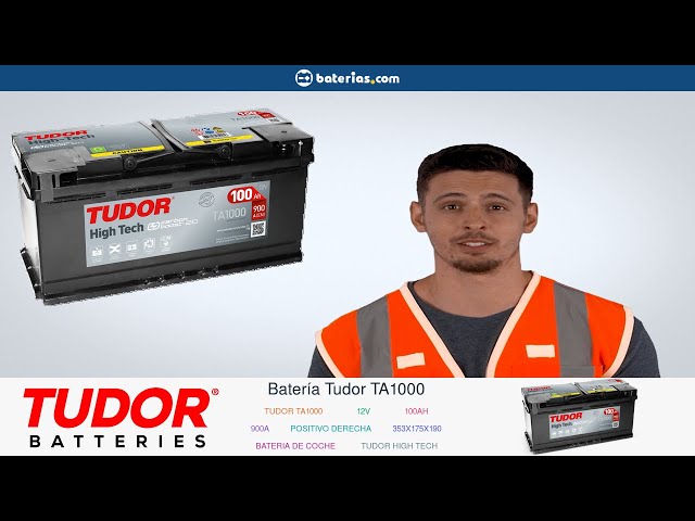 Vídeo relacionado con Tudor TA1000 Batería de coche de Plomo Calcio 100Ah 900A, Gama High Tech, para Automóvil de turismo