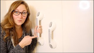 LORESJOY Shower Handle 12 16 19 Grab Bars for Bathtubs and Showers Review | Suction Grab Bars