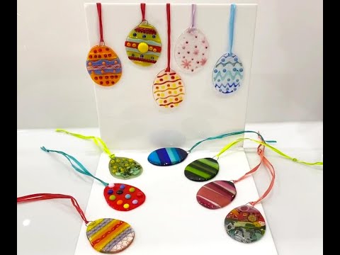 Fused Glass Easter Eggs Project