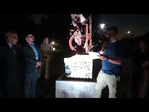 100 años de la Municipalidad de Altos de Chipión. Obra realizada por el vecino Gonzalo Demarchi.