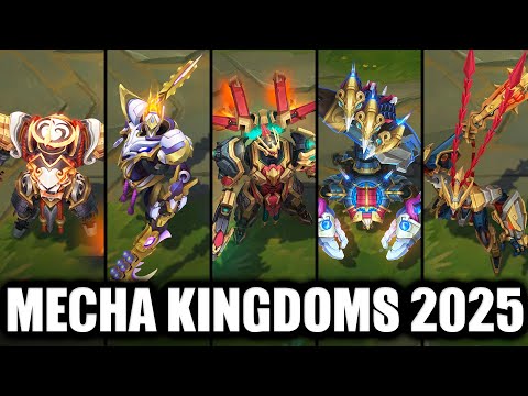 All Mecha Kingdoms Skins Spotlight 2025 - New Mecha Darius, Wukong & Skarner (League of Legends)