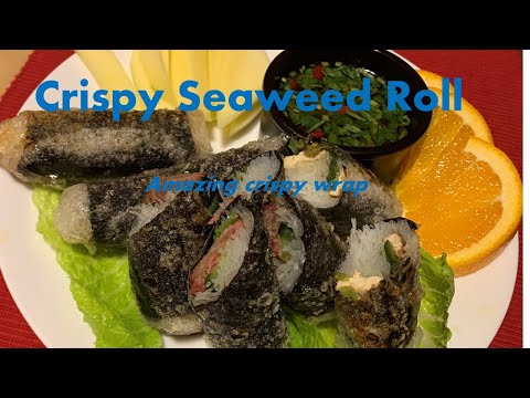 How to Make Crispy Seaweed Roll | Deep Fried Rice Paper Wrap | Spendless Recipe