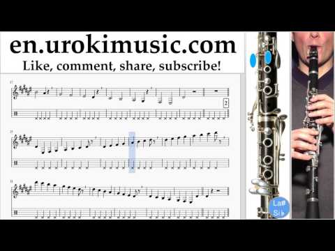 How to Play Clarinet Ed Sheeran - Shape Of You Tabs Part#1 um-a352