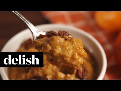 Pumpkin Spice Slow-Cooker Oatmeal | Delish