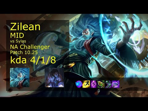 Zilean Mid vs Sylas - NA Challenger 4/1/8 Patch 10.25 Gameplay