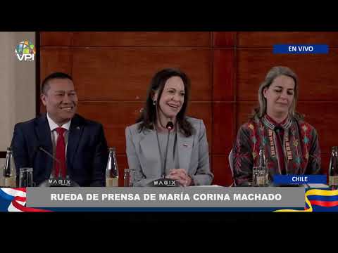 Rueda de prensa de María Corina Machado desde Chile - 12Mar | En Vivo