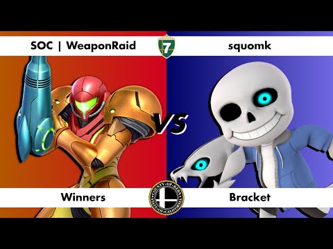 Seven Stocks 2 - WeaponRaid (Samus) vs Squomk (Sans/Mii Gunner) Smash Ultimate Tournament SSBU