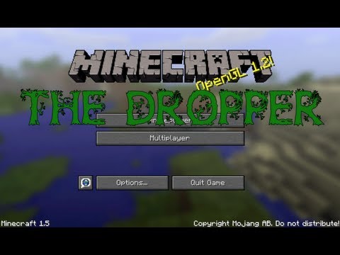 Let's Play Minecraft Custom Map - The Dropper - 'Falling'