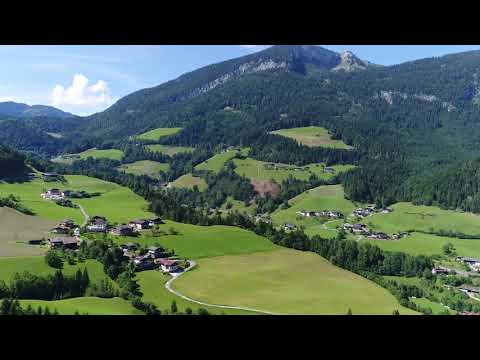 Drohnenflug über das wunderschöne Unken im Salzburger Saalachtal
