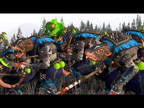 GREENSKINS Vs SKAVEN - Total War: Warhammer 3