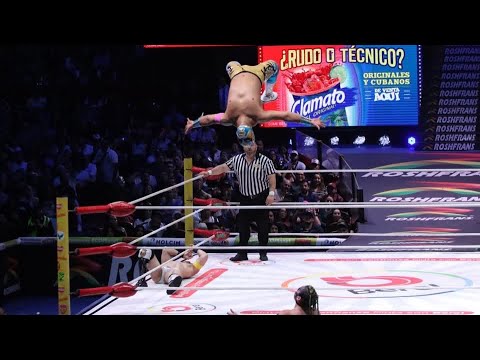 Torneo de Escuelas CMLL: Rey Pegasus y Tornado 🆚 Jay Ortega y Engendro 