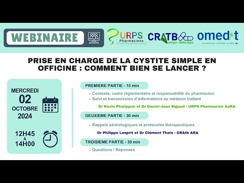 Webinaire Cystite simple en officine