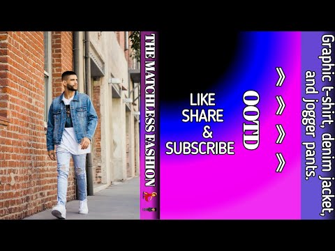 OOTD || GRAPHIC T- SHIRT WITH DENIM JACKET AND JOGGER PANTS