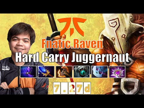 Juggernaut | Fnatic.Raven | Hard Carry Juggernaut | 7.27d Gameplay Highlights