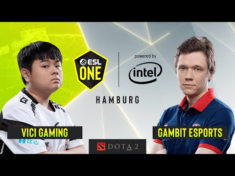Dota2 - ViCi Gaming vs. Gambit Esports - Game 1 - UB Semifinal - ESL One Hamburg 2019
