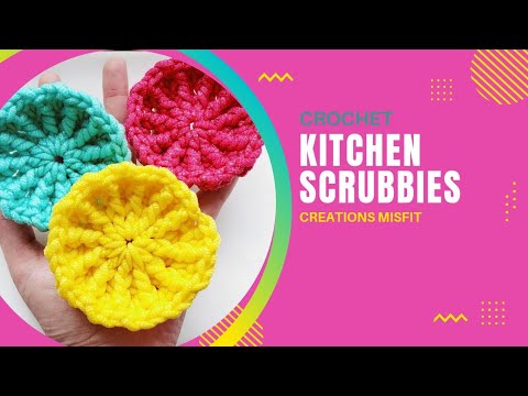 How to Crochet Easy Kitchen Scrubbies