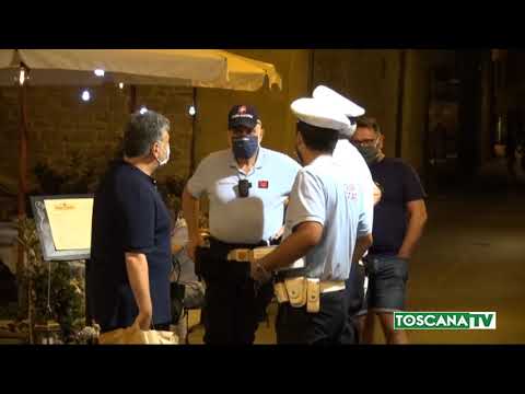 2020-09-28 AREZZO - MOVIDA SENZA MASCHERINA, 14 MULTE