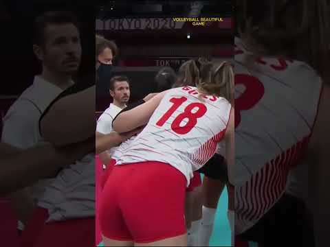 Turkey   women's national volleyball player Zehra Gunes  Zehra GÜNES match footage   video 3#short