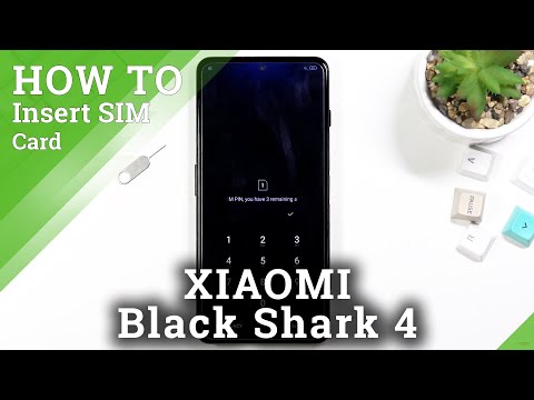 How to Insert Nano SIM into XIAOMI Black Shark 4 - Install SIM Card