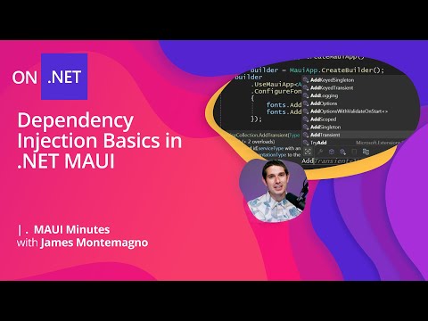 Dependency Injection Basics in .NET MAUI