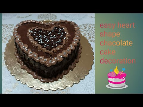 Easy heart shape chacolate cake decoration ideas ❤️ 🎂 😋 #chacolatecakedecoration #Aruna'sMagazine