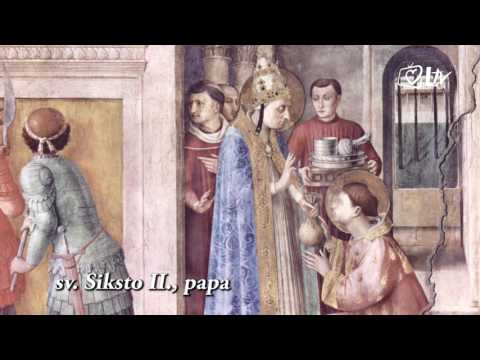 Katolički kalendar 7.8.2016. - Sveti Siksto II., papa