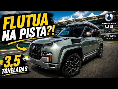 3,5 TONELADAS NA PISTA?! 😱 | DENZA U8 - O SUV que flutua na água!