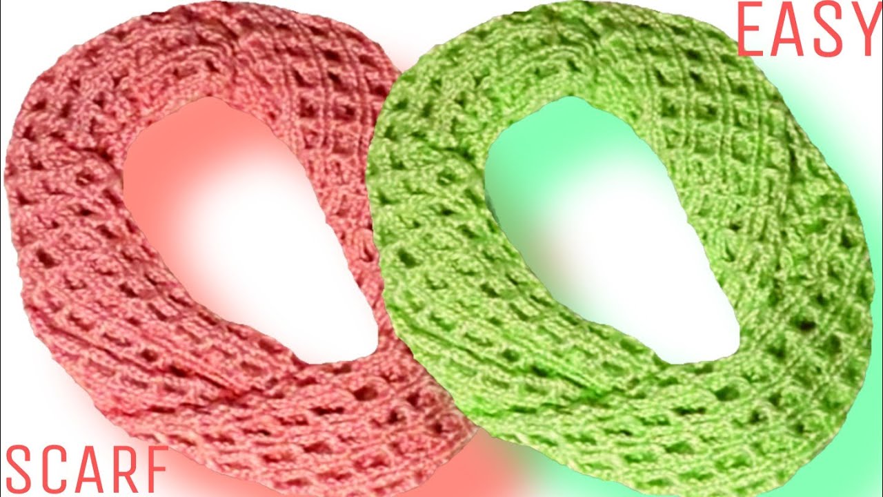 Cómo tejer un CUELLO INFINITO en 45 minutos muy fácil a crochet