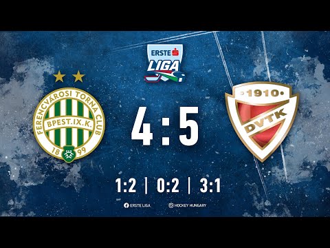 Gólösszefoglaló EL 44 - FTC-Telekom - DVTK Jegesmedvék 4-5 20221022